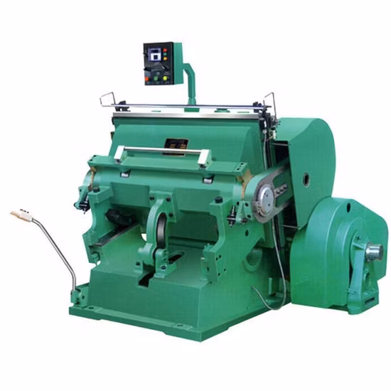 Flachbett-Stanz-Rillmaschine für kleine Pizzaschachteln aus Pappe